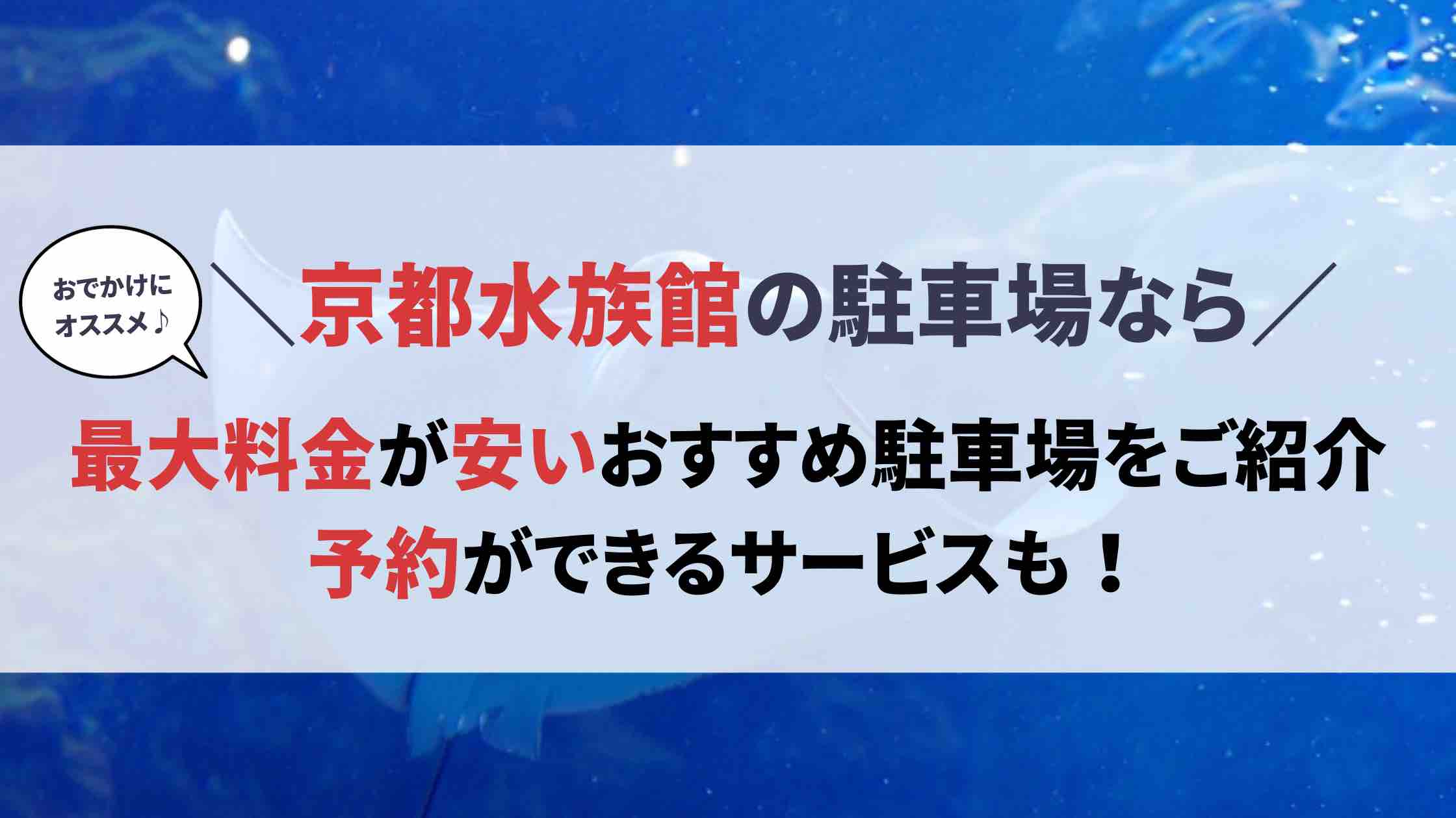 京都水族館 駐車場