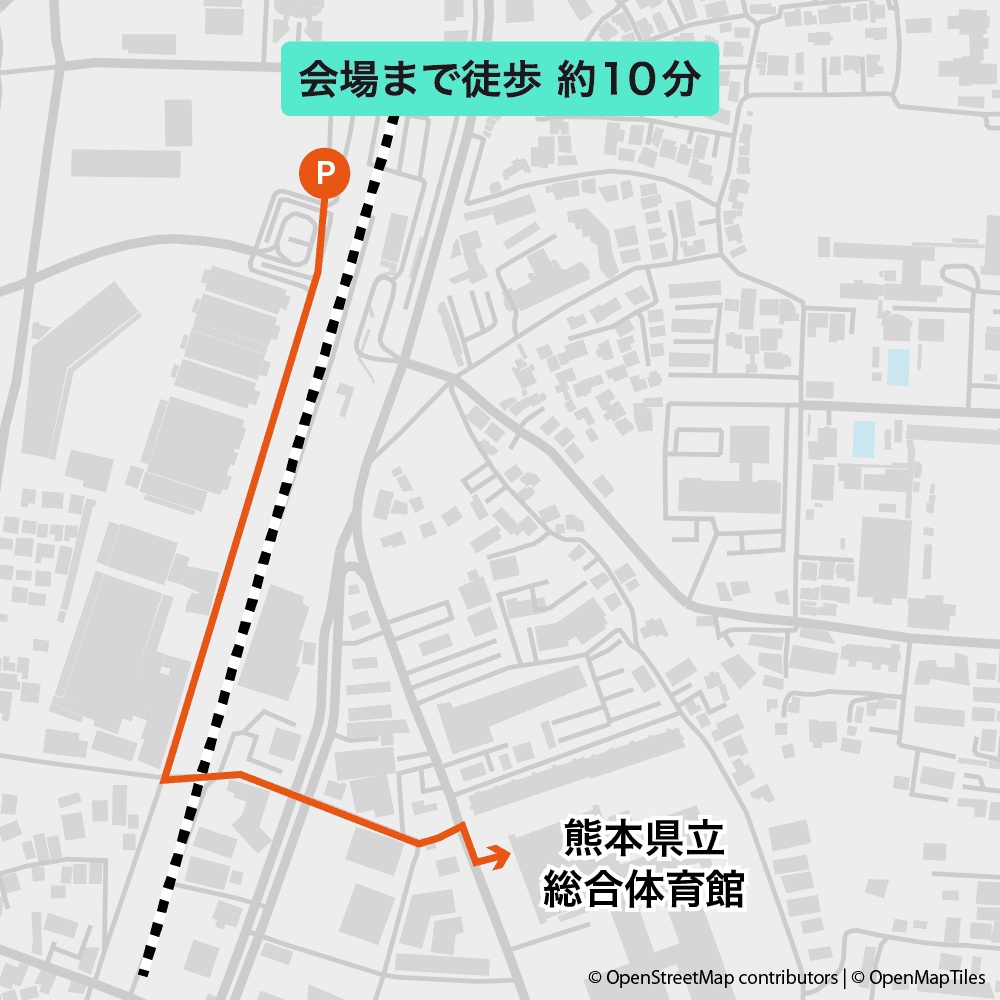 ホームゲーム臨時駐車場の駐車場
